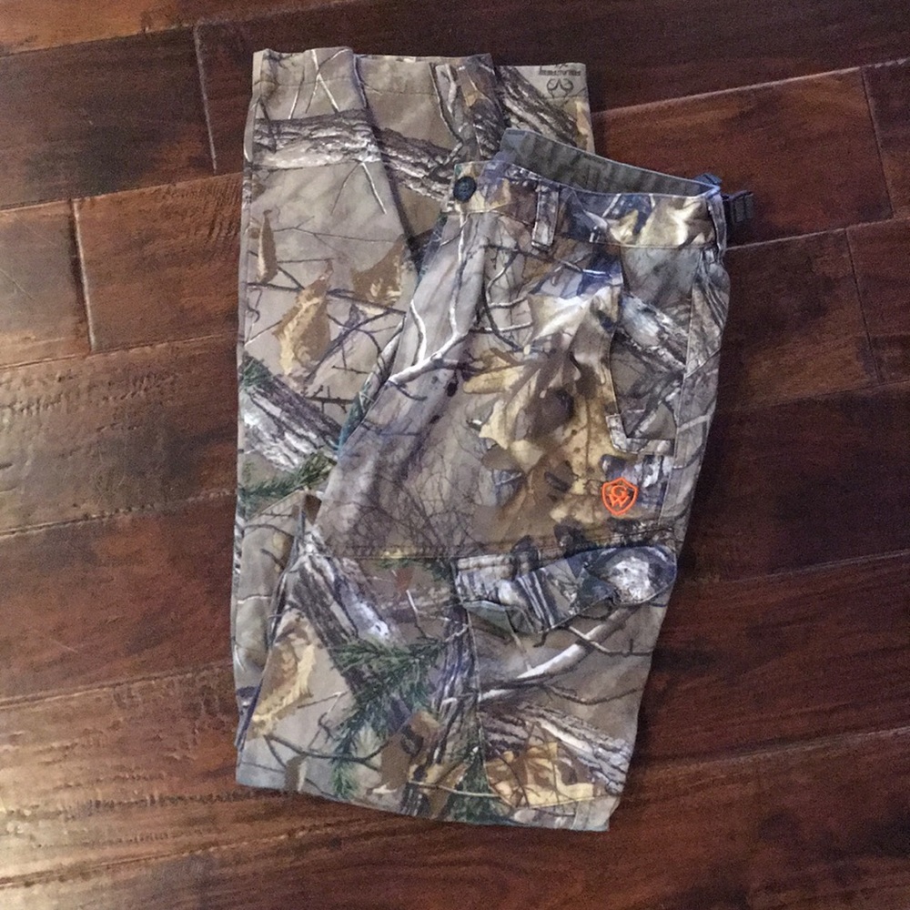 Game winner camouflage pants.